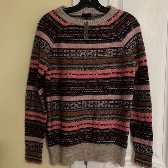 NWT - XS-J. Crew Italian cashmere-blend Fair Isle sweater - - Picture 6 of 7